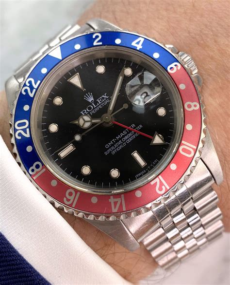 rolex gmt master pepsi ref 16700|rolex gmt pepsi diamond bezel.